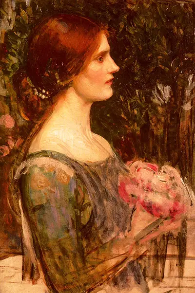 The Bouquet (Study) John William Waterhouse